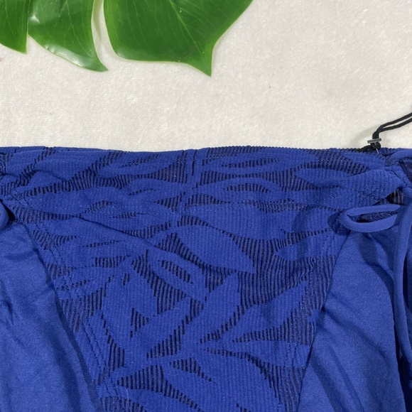 NEW Robin Piccone Hana Side‎ Tie String Bikini Bottom Sapphire [SZ Large ] - Picture 3 of 9